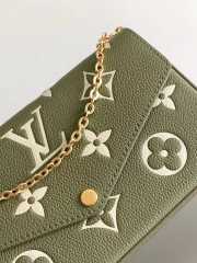 LV M64064 Pochette Félicie Monogram Empreinte In Green - 3