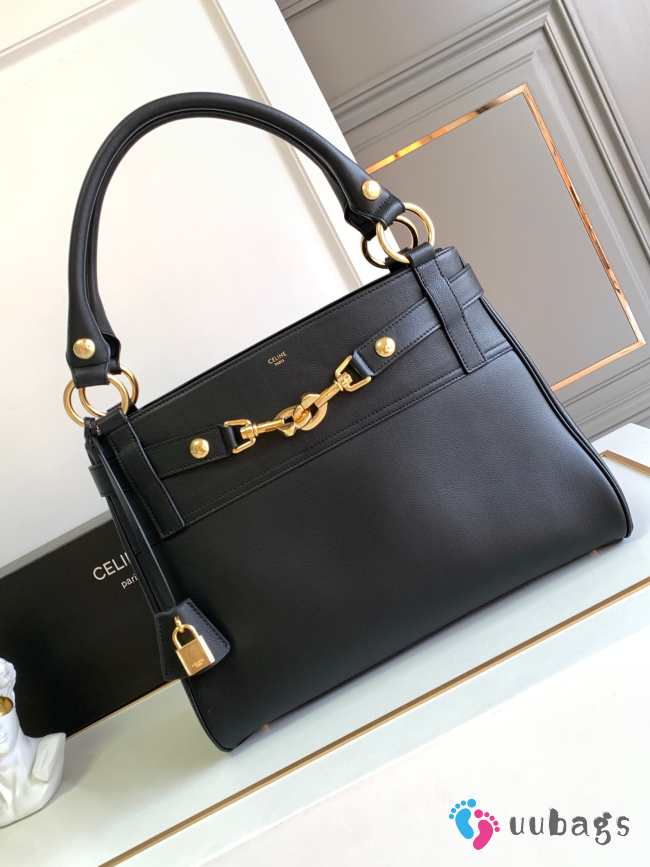 Celine Medium Annabel Bag In Supple Calfskin Black 36.5x28.5x10cm - 1