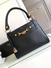 Celine Medium Annabel Bag In Supple Calfskin Black 36.5x28.5x10cm - 1