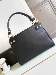 Celine Medium Annabel Bag In Supple Calfskin Black 36.5x28.5x10cm - 5