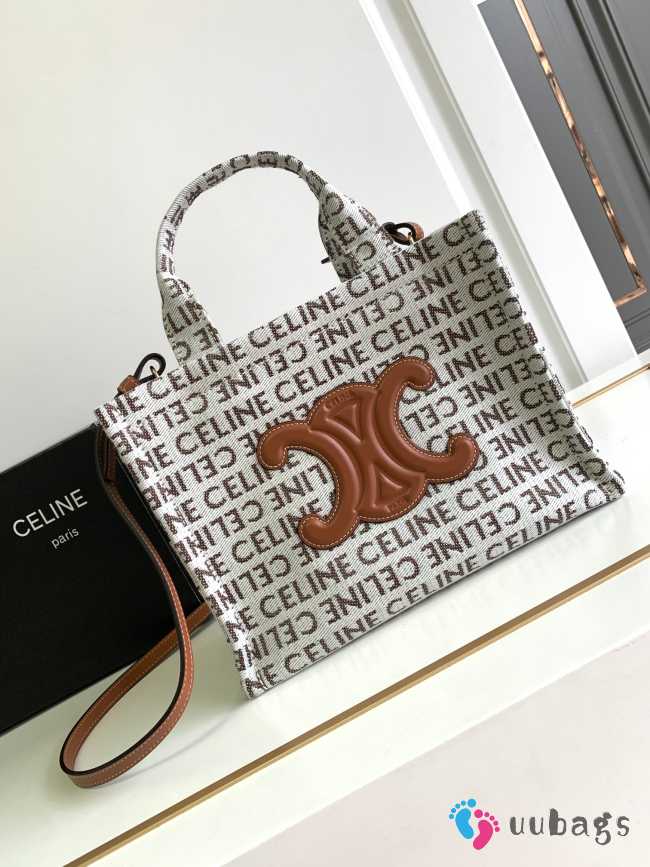 Celine Triomphe logo pattern tote bag 26x19x13cm - 1