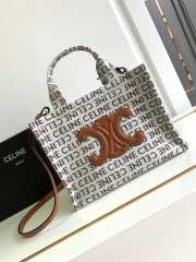 Celine Triomphe logo pattern tote bag 26x19x13cm - 1