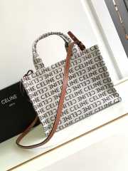 Celine Triomphe logo pattern tote bag 26x19x13cm - 2