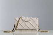 Tory Burch Fleming Soft Convertible White Bag 20x12.5x4.5cm - 1