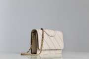 Tory Burch Fleming Soft Convertible White Bag 20x12.5x4.5cm - 6