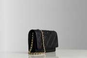 Tory Burch Fleming Soft Convertible Black Bag 20x12.5x4.5cm - 5