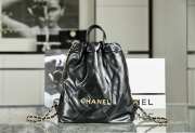 Chanel 22 Backpack Calfskin & Gold-Tone Metal Black - 3