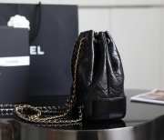 Chanel Grabrielle Small Backpack Black Calfskin Leather - 3