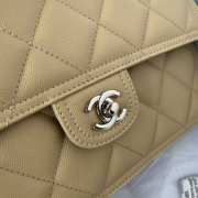 Chanel Flap Bag Beige With Silver Buckle 25x17x6.5cm - 2