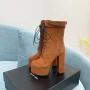 YSL Boots In Caramel leather 14.5cm - 4