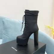 YSL Boots In Black Leather 14.5cm - 5