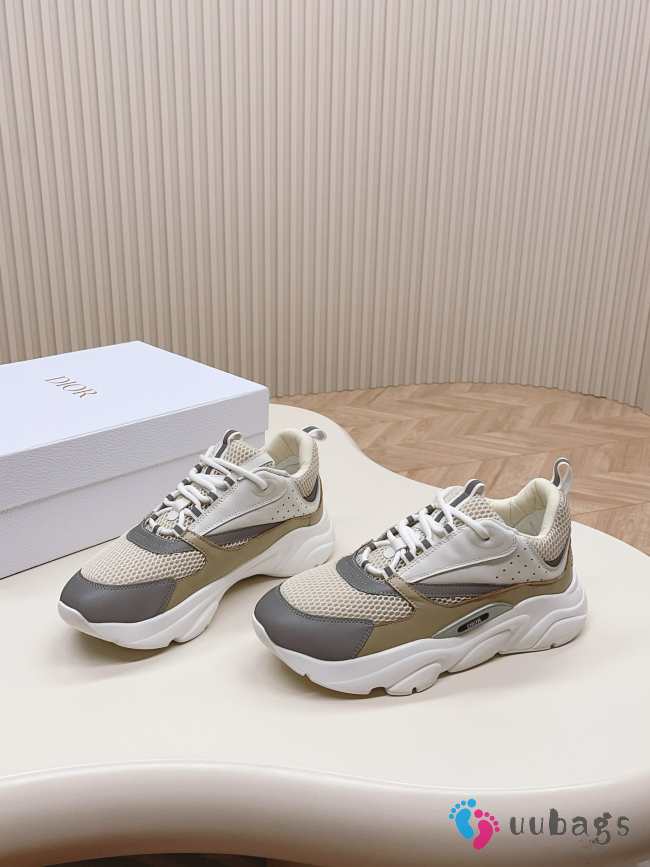 Dior B22 Cream Beige White Sneakers - 1