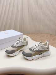 Dior B22 Cream Beige White Sneakers - 1