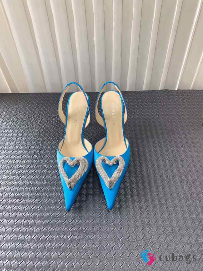 Mach & Mach Triple Heart Heels 10 9.5cm - 1