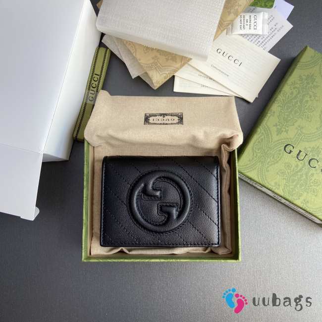 Gucci Blondie Card Case Wallet In Black 11×8.5×3cm - 1