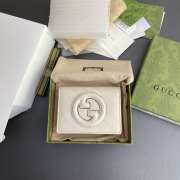 Gucci Blondie Card Case Wallet In White 11×8.5×3cm - 1