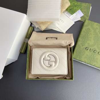 Gucci Blondie Card Case Wallet In White 11×8.5×3cm