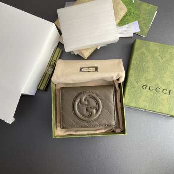 Gucci Blondie Card Case Wallet In Brown 11×8.5×3cm