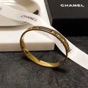 Chanel Hollow Bracelet Gold  - 4