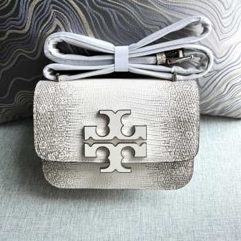 Tory Burch Small Eleanor Lizard-Embossed Bag 13.5x19x7cm