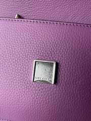 Tory Burch Eleanor Small Convertible Purple Bag 13.5x19x6.5cm  - 4