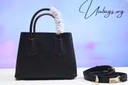 Prada Double Top Handle Bag In Black 25.5x33.5x15.5cm - 2