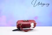 Dolce & Gabbana Small Sicily Top Handle Bag In Iguana-embossed Calfskin Red - 5