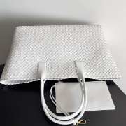 Bottega Veneta Large Cabat White Bag 32x17x23cm - 2