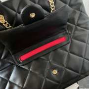 Chanel large lambskin shopping bag In black 35x32x9cm - 5