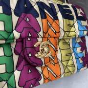 Chanel Rainbow Logo Nylon Single Flap Bag 15x24.5x5cm - 5