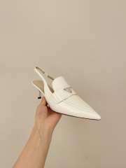 Prada patent leather slingbacks in white 4.5cm - 4