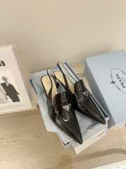 Prada patent leather slingbacks in black 4.5cm - 1