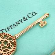 Tiffany & Co Victoria Diamond Vine Key Pendant & Necklace - 2