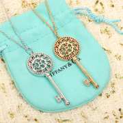 Tiffany & Co Victoria Diamond Vine Key Pendant & Necklace - 5