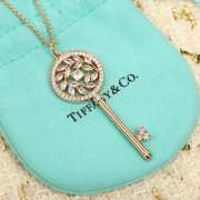 Tiffany & Co Victoria Diamond Vine Key Pendant & Necklace - 6