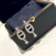 Hermes 18K Diamond Chaine d'Ancre Enchainee Earrings  - 1