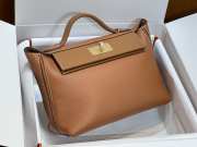 Hermes Togo and Swift Leather 24/24 Bag In Brown 29cm  - 3