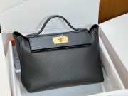 Hermes Togo and Swift Leather 24/24 Bag In Black 29cm - 1