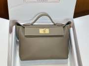 Hermes Togo and Swift Leather 24/24 Bag In Gray 29cm - 1