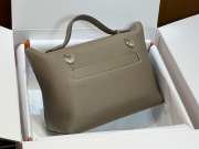 Hermes Togo and Swift Leather 24/24 Bag In Gray 29cm - 5