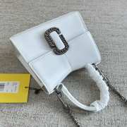 Marc Jacobs top handle bag in white 19.5x15.5x9cm - 3