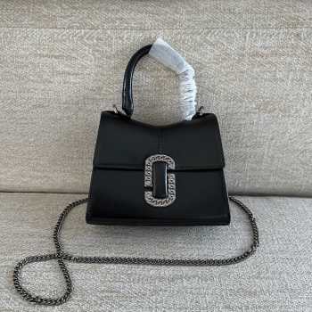 Marc Jacobs top handle bag in black 19.5x15.5x9cm