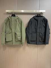 Prada Re-Nylon Pocket Triangle Cotton Jacket  - 1