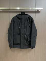 Prada Re-Nylon Pocket Triangle Cotton Jacket  - 4