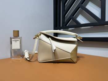 Loewe Mini Puzzle Edge Bag Beige 18x8x12cm