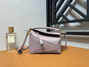 Loewe Mini Puzzle Edge Bag Purple 18x8x12cm - 1