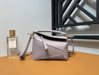 Loewe Mini Puzzle Edge Bag Purple 18x8x12cm