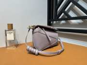 Loewe Mini Puzzle Edge Bag Purple 18x8x12cm - 4