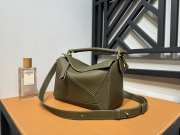 Loewe Mini Puzzle Edge Bag Army Green 24x10x14cm - 3