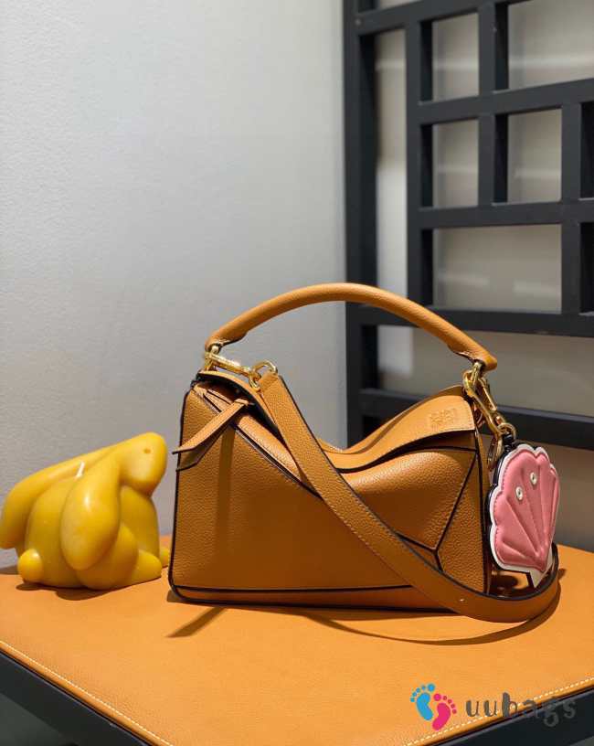 Loewe Mini Puzzle Edge Bag In Brown 24x10x14cm - 1